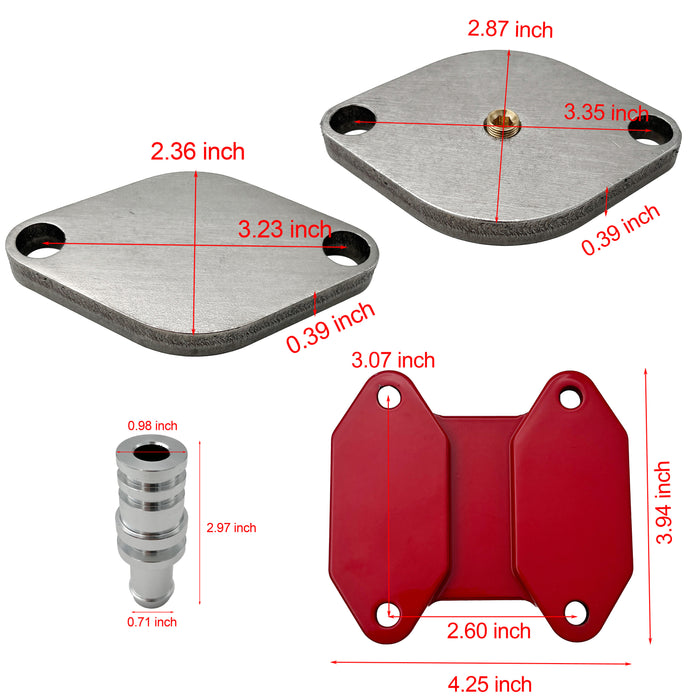 Seguler EGR Throttle Valve Cooler Delete Kit for 2009-2018 6.7L Ram Cummins