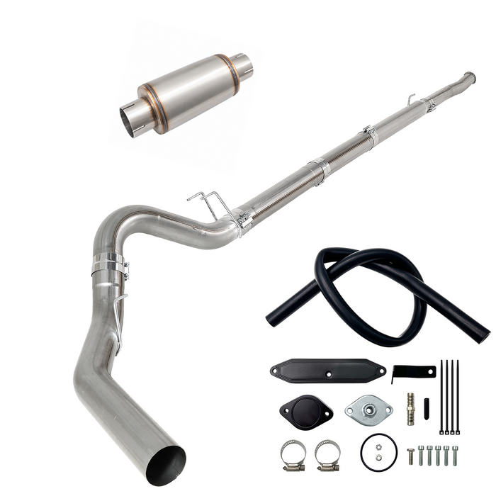 Seguler EGR & 4"/5" DPF Delete Pipe Kit for 2003-2023 6.0L 6.4L 6.7L Ford Powerstroke
