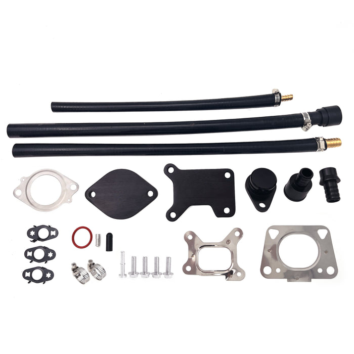 Seguler 5" DPF Delete pipe & 3.5" Downpipe w/EGR Delete kit for 2017-2019 6.6L Duramax L5P