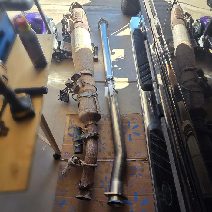 Seguler 2011-2023 6.7L Ford Powerstroke 4" Cat & DPF Delete Pipe