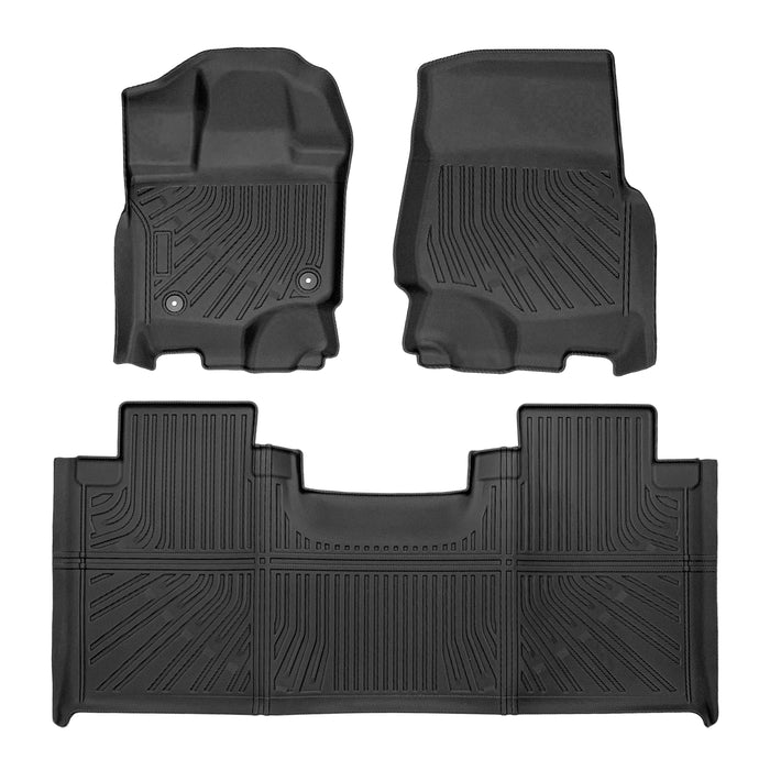 Seguler All-Weather TPE Floor Mats for 2015-2025 Ford F150 SuperCab