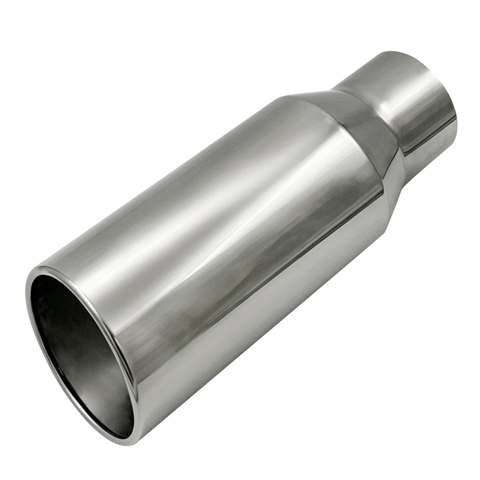 Seguler Diesel Exhaust Tip 4" Inlet 6" Outlet 15" Long Stainless Steel Bolt On