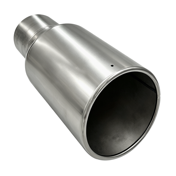 Seguler Diesel Exhaust Tip 4" Inlet 6" Outlet 12" Long Stainless Steel Bolt On