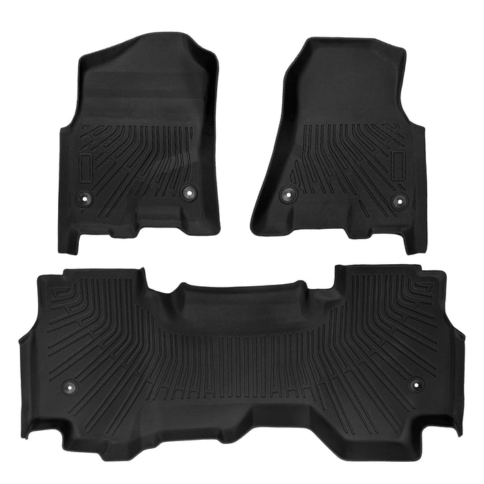 Seguler All-Weather TPE Floor Mats for 2019-2024 Dodge Ram 1500 Quad Cab