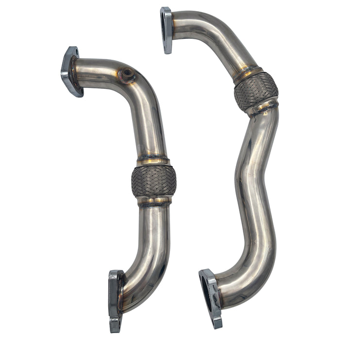 For 2008-2010 6.4L Ford F250 F350 F450 F550 V8 Powerstork Diesel EGR Delete Plates Bypass Exhaust Up Pipes