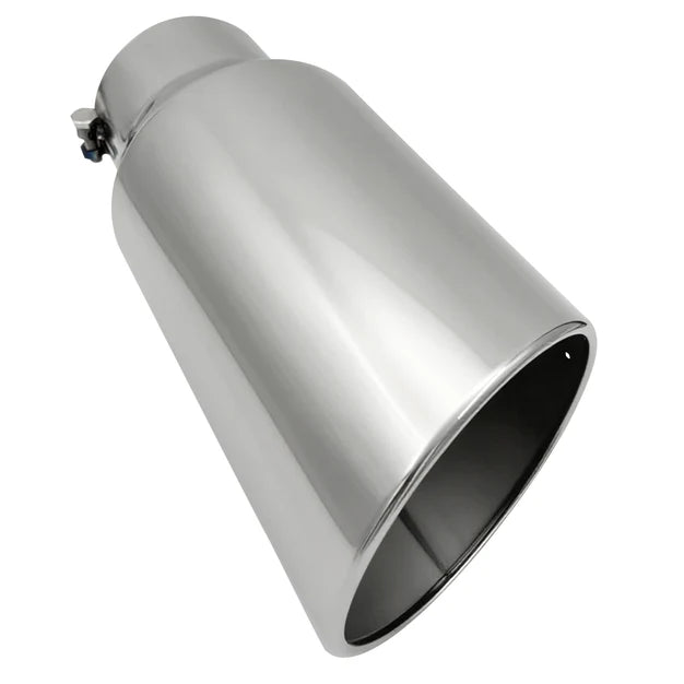 Seguler Stainless Steel Bolt On Exhaust Tailpipe Tip 3"/4"/5" In, 5"/6"/7"10 Out 12"/15"/18" Overall Length