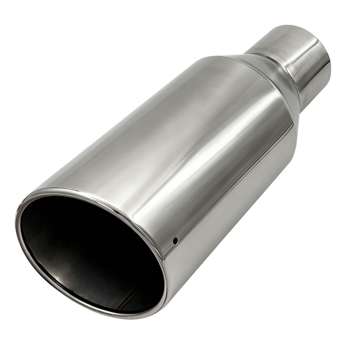 Seguler Diesel Exhaust Tip 3" Inlet 5" Outlet 12" Long Stainless Steel Bolt On