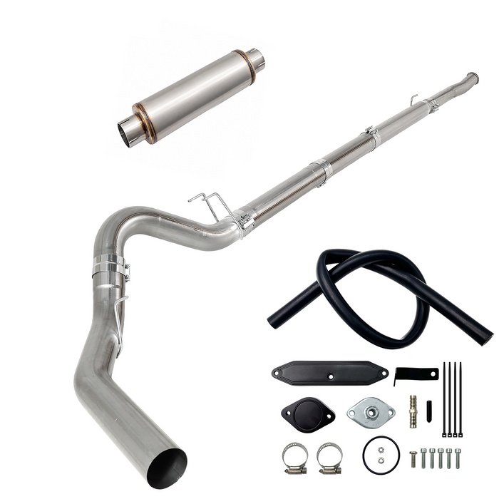 Seguler EGR & 4"/5" DPF Delete Pipe Kit for 2003-2023 6.0L 6.4L 6.7L Ford Powerstroke