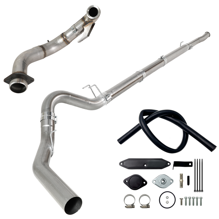 Seguler EGR & 4"/5" DPF Delete Pipe Kit for 2003-2023 6.0L 6.4L 6.7L Ford Powerstroke