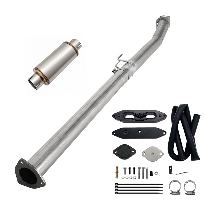 Seguler EGR & 4"/5" DPF Delete Pipe Kit for 2003-2023 6.0L 6.4L 6.7L Ford Powerstroke