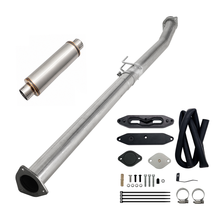 Seguler EGR & 4"/5" DPF Delete Pipe Kit for 2003-2023 6.0L 6.4L 6.7L Ford Powerstroke