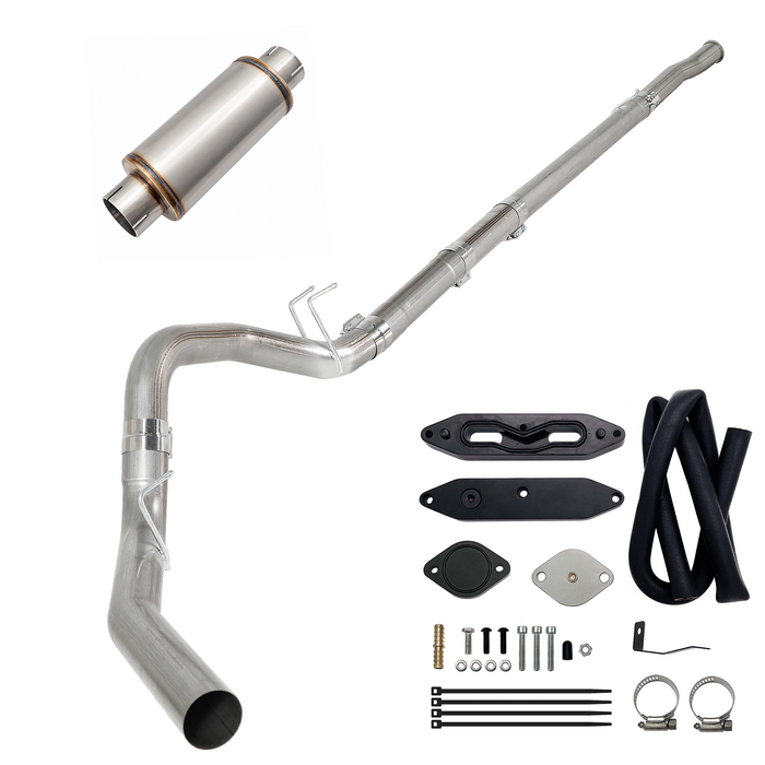 Seguler EGR & 4"/5" DPF Delete Pipe Kit for 2003-2023 6.0L 6.4L 6.7L Ford Powerstroke