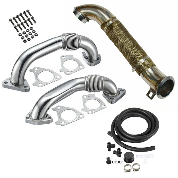 Pipe Reroutes Seguler Up-Pipe & 3'' Downpipe Exhaust & CCV PCV Reroute Kit for 2004 ...