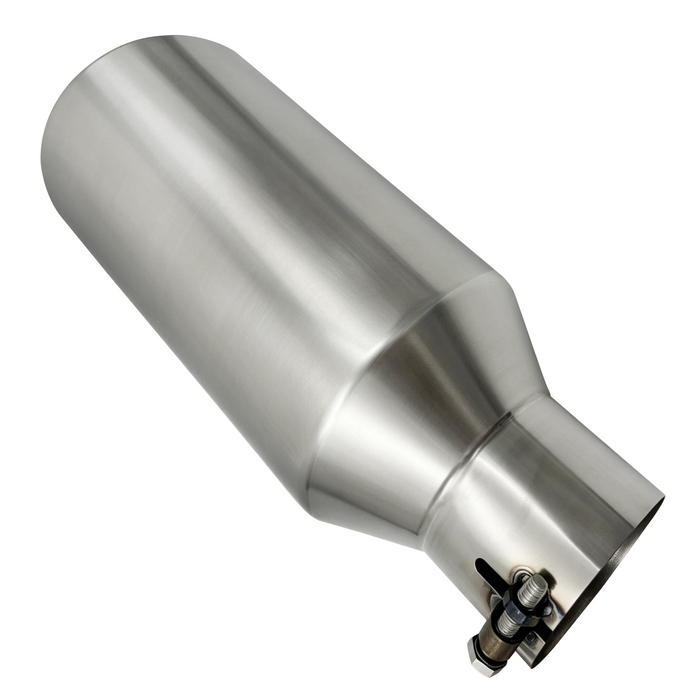 Seguler Diesel Exhaust Tip 3" Inlet 5" Outlet 12" Long Stainless Steel Bolt On