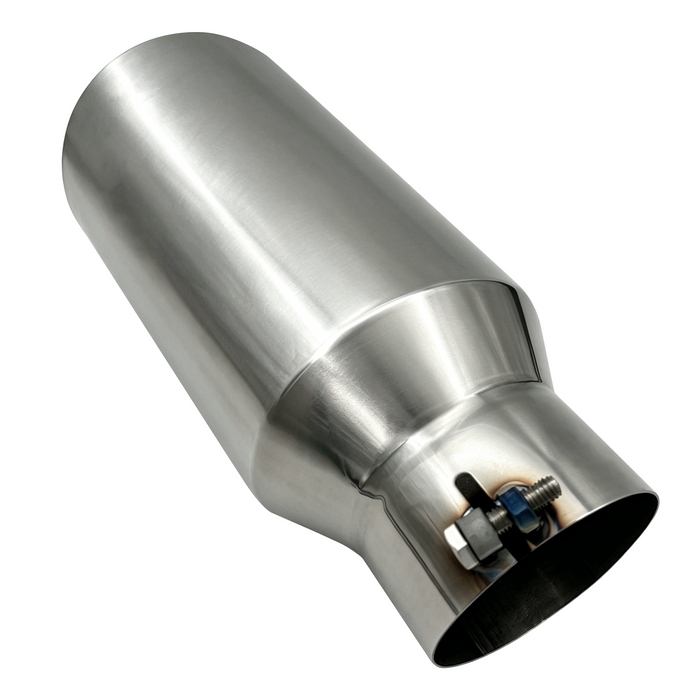 Seguler Diesel Exhaust Tip 4" Inlet 6" Outlet 15" Long Stainless Steel Bolt On