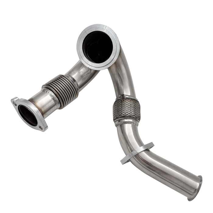 Seguler 2003-2007 6.0L Ford F250 F350 F450 Powerstroke Diesel Heavy Duty Polished Exhaust Up-Pipe Y-Pipe