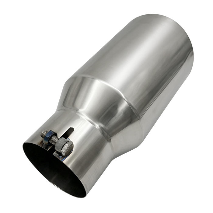 Seguler Diesel Exhaust Tip 4" Inlet 6" Outlet 12" Long Stainless Steel Bolt On