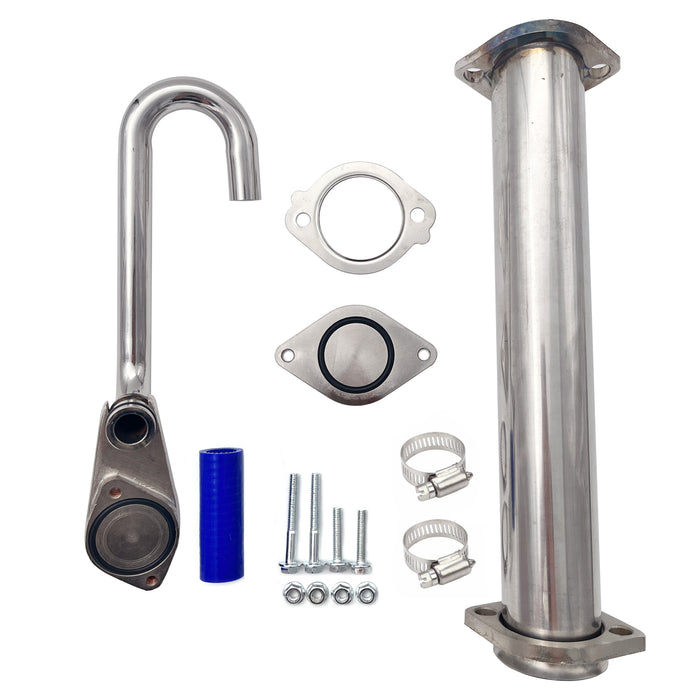 Seguler 2003-2007 6.0L Ford Powerstroke Polished Exhaust Up-Pipe Y-Pipe & EGR Cooler Kit