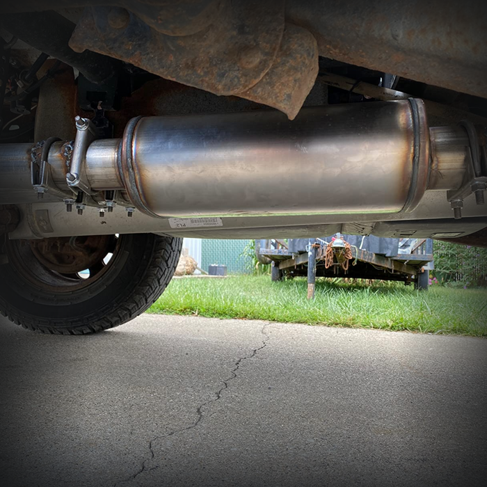 Seguler 4 Inch Muffler Delete Pipe 20 Inch Length for Diesel Exhaust Stainless Steel