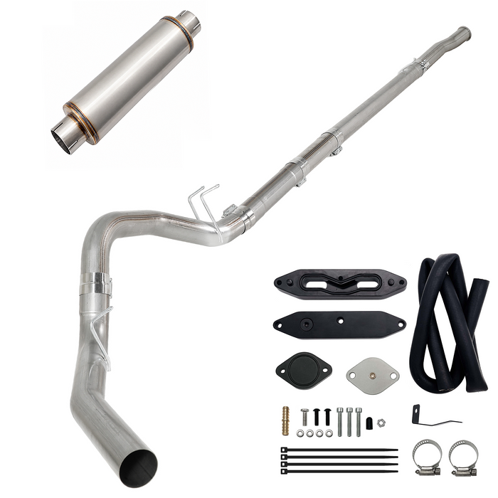 Seguler EGR & 4"/5" DPF Delete Pipe Kit for 2003-2023 6.0L 6.4L 6.7L Ford Powerstroke