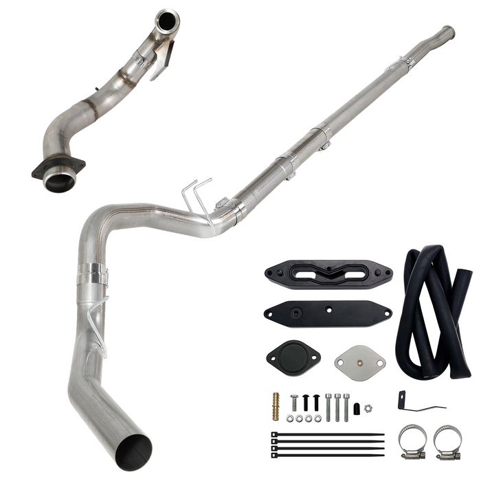 Seguler EGR & 4"/5" DPF Delete Pipe Kit for 2003-2023 6.0L 6.4L 6.7L Ford Powerstroke