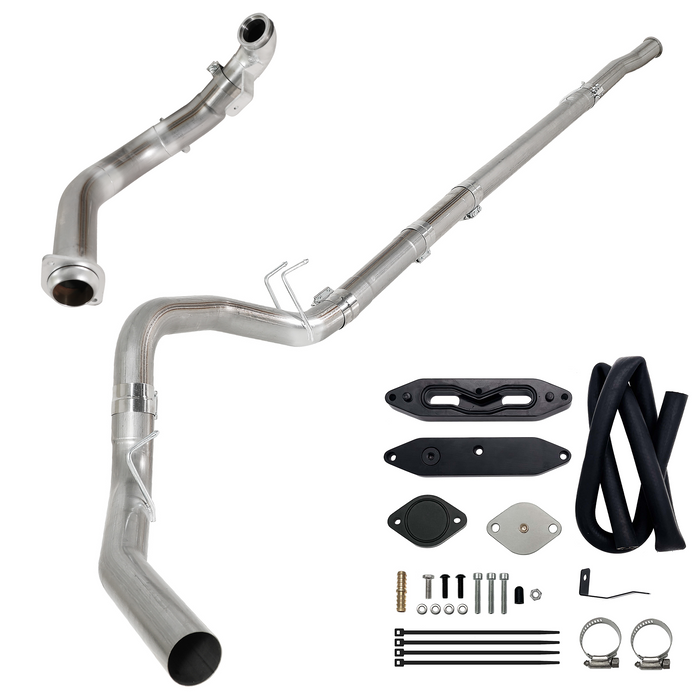 Seguler EGR & 4"/5" DPF Delete Pipe Kit for 2003-2023 6.0L 6.4L 6.7L Ford Powerstroke