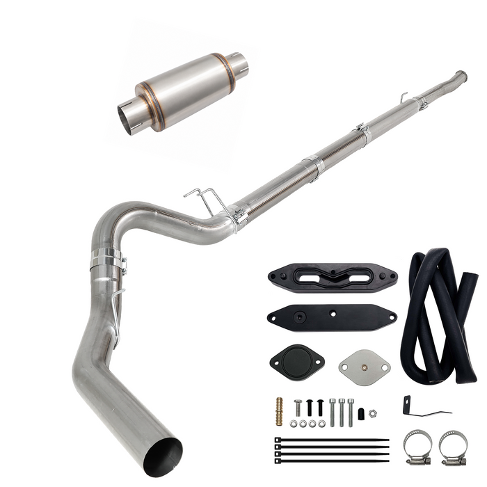Seguler EGR & 4"/5" DPF Delete Pipe Kit for 2003-2023 6.0L 6.4L 6.7L Ford Powerstroke