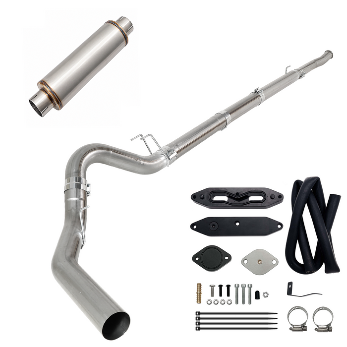 Seguler EGR & 4"/5" DPF Delete Pipe Kit for 2003-2023 6.0L 6.4L 6.7L Ford Powerstroke