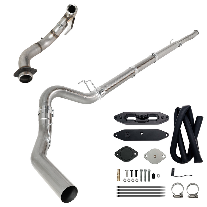 Seguler EGR & 4"/5" DPF Delete Pipe Kit for 2003-2023 6.0L 6.4L 6.7L Ford Powerstroke