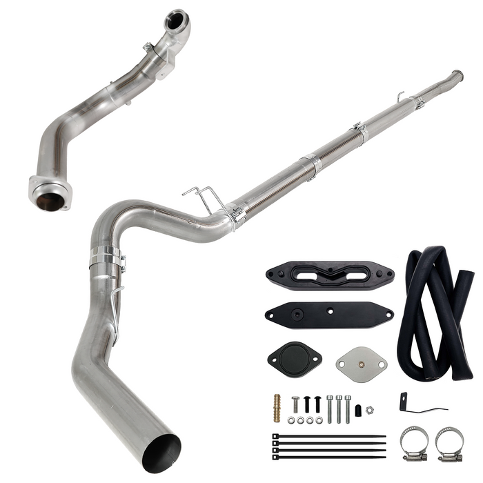 Seguler EGR & 4"/5" DPF Delete Pipe Kit for 2003-2023 6.0L 6.4L 6.7L Ford Powerstroke