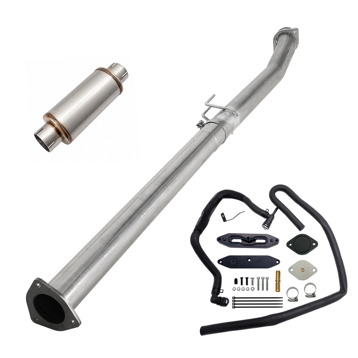 Seguler EGR & 4"/5" DPF Delete Pipe Kit for 2003-2023 6.0L 6.4L 6.7L Ford Powerstroke