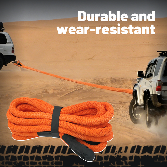 Seguler Off-Road Kinetic Recovery Strap 1" x 30ft Heavy Duty Rope Rated 35,000 Pounds for Truck & SUV Extraction