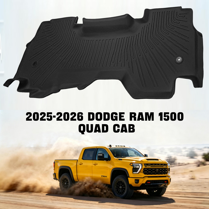 Seguler All-Weather TPE Floor Mats for 2025-2026 Dodge Ram 1500 Quad Cab
