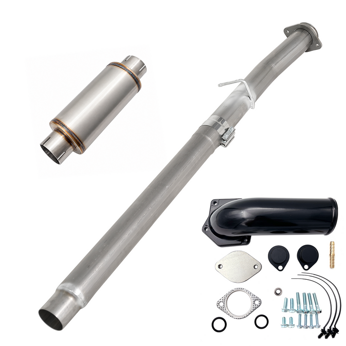 Seguler EGR & 4"/5" DPF Delete Pipe Kit for 2003-2023 6.0L 6.4L 6.7L Ford Powerstroke