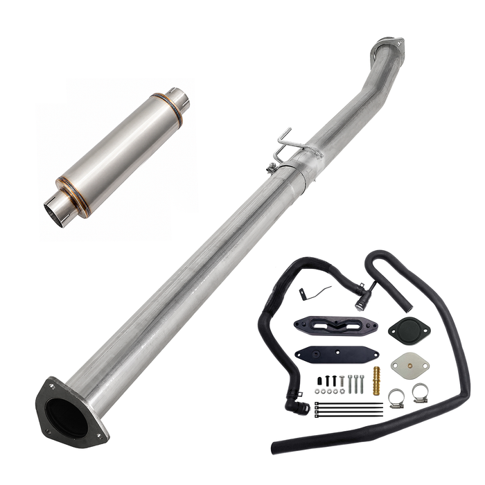 Seguler EGR & 4"/5" DPF Delete Pipe Kit for 2003-2023 6.0L 6.4L 6.7L Ford Powerstroke