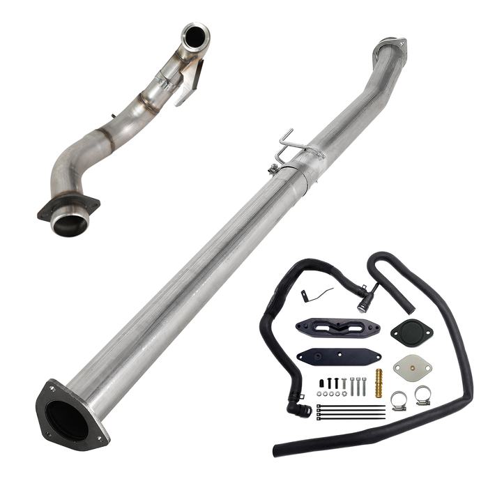 Seguler EGR & 4"/5" DPF Delete Pipe Kit for 2003-2023 6.0L 6.4L 6.7L Ford Powerstroke
