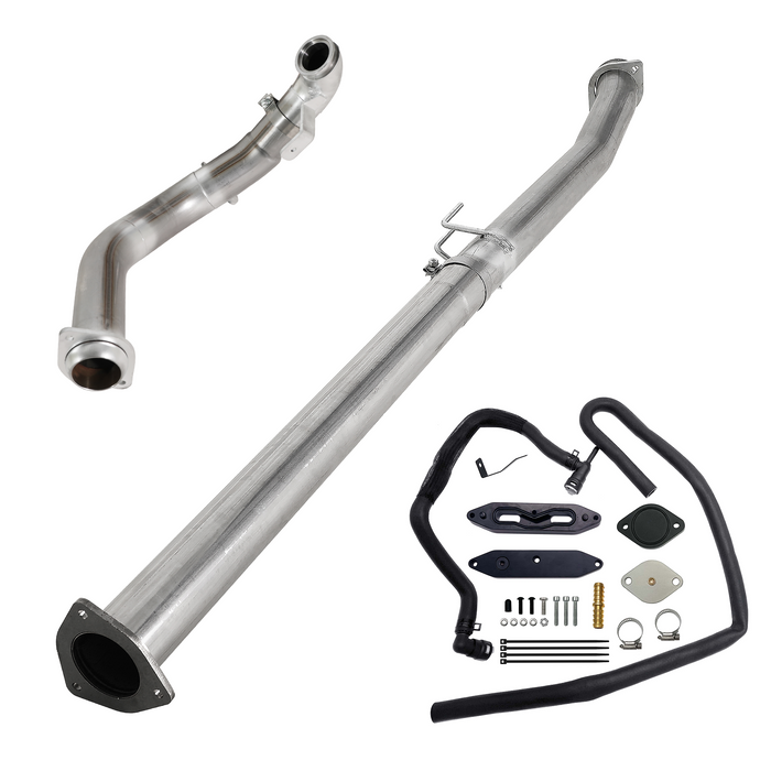 Seguler EGR & 4"/5" DPF Delete Pipe Kit for 2003-2023 6.0L 6.4L 6.7L Ford Powerstroke