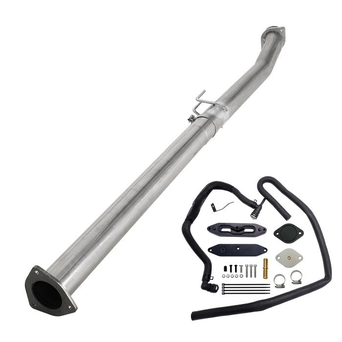 Seguler EGR & 4"/5" DPF Delete Pipe Kit for 2003-2023 6.0L 6.4L 6.7L Ford Powerstroke