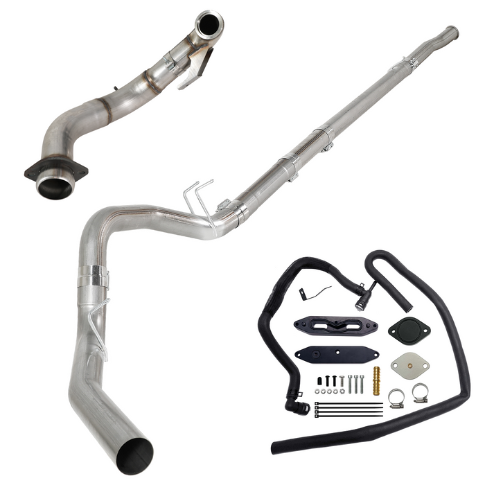 Seguler EGR & 4"/5" DPF Delete Pipe Kit for 2003-2023 6.0L 6.4L 6.7L Ford Powerstroke