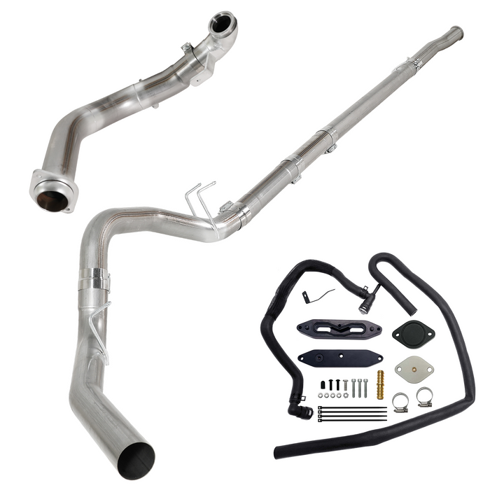 Seguler EGR & 4"/5" DPF Delete Pipe Kit for 2003-2023 6.0L 6.4L 6.7L Ford Powerstroke