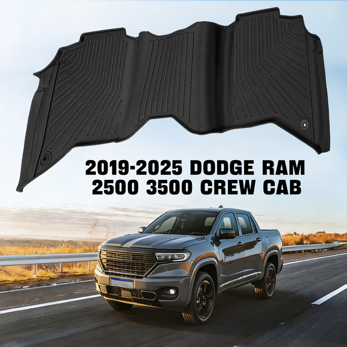 Seguler All-Weather Floor Mats for 2019-2025 Dodge Ram 2500 3500 Crew Cab