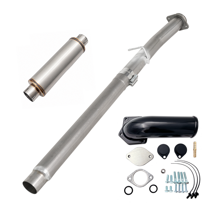 Seguler EGR & 4"/5" DPF Delete Pipe Kit for 2003-2023 6.0L 6.4L 6.7L Ford Powerstroke