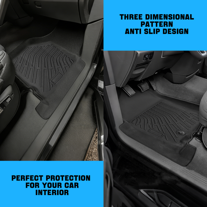 Seguler All-Weather Floor Mats for Dodge Ram 2002-2008 1500 & 2003-2009 2500 3500 Crew Cab (Quad Cab)