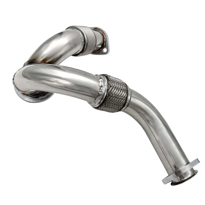 Seguler 2003-2007 6.0L Ford F250 F350 F450 Powerstroke Diesel Heavy Duty Polished Exhaust Up-Pipe Y-Pipe