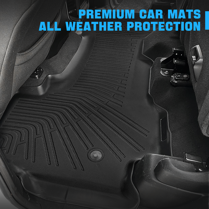 Seguler All-Weather TPE Floor Mats for 2019-2024 Dodge Ram 1500 Quad Cab
