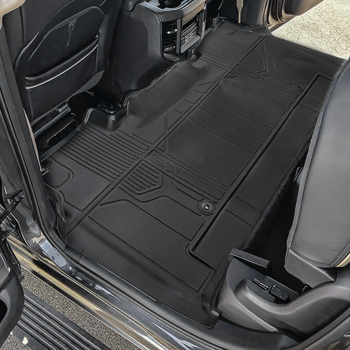Seguler All-Weather Floor Mats for 2019-2024 Dodge Ram 1500 New Body Crew Cab with Storage Box