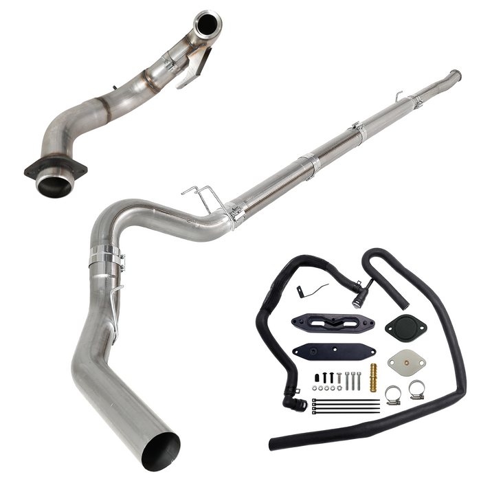Seguler EGR & 4"/5" DPF Delete Pipe Kit for 2003-2023 6.0L 6.4L 6.7L Ford Powerstroke