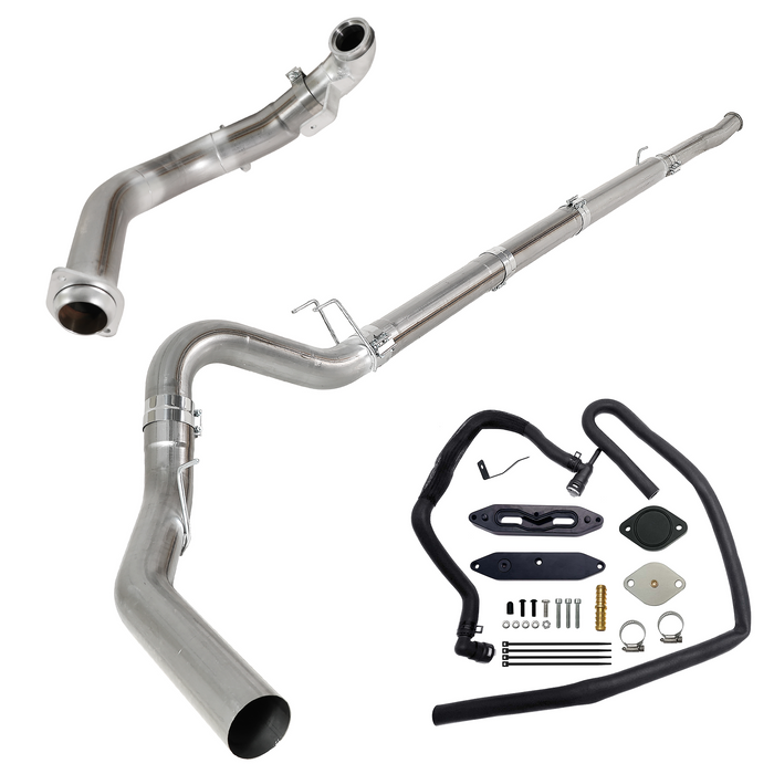 Seguler EGR & 4"/5" DPF Delete Pipe Kit for 2003-2023 6.0L 6.4L 6.7L Ford Powerstroke