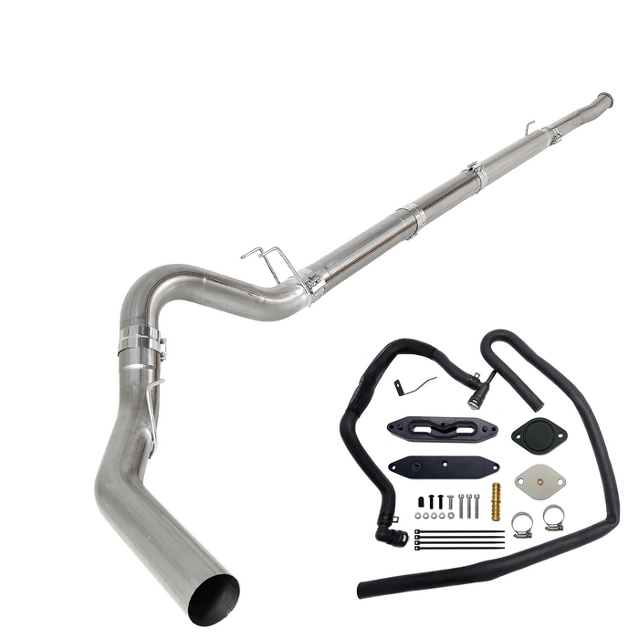 Seguler EGR & 4"/5" DPF Delete Pipe Kit for 2003-2023 6.0L 6.4L 6.7L Ford Powerstroke