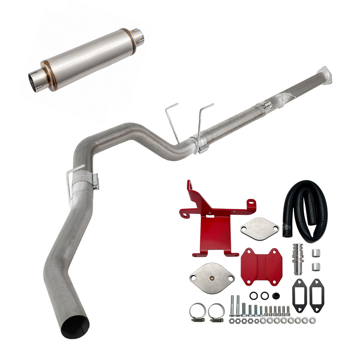 Seguler EGR & 4"/5" DPF Delete Pipe Kit for 2007-2024 6.7L Dodge Ram Cummins